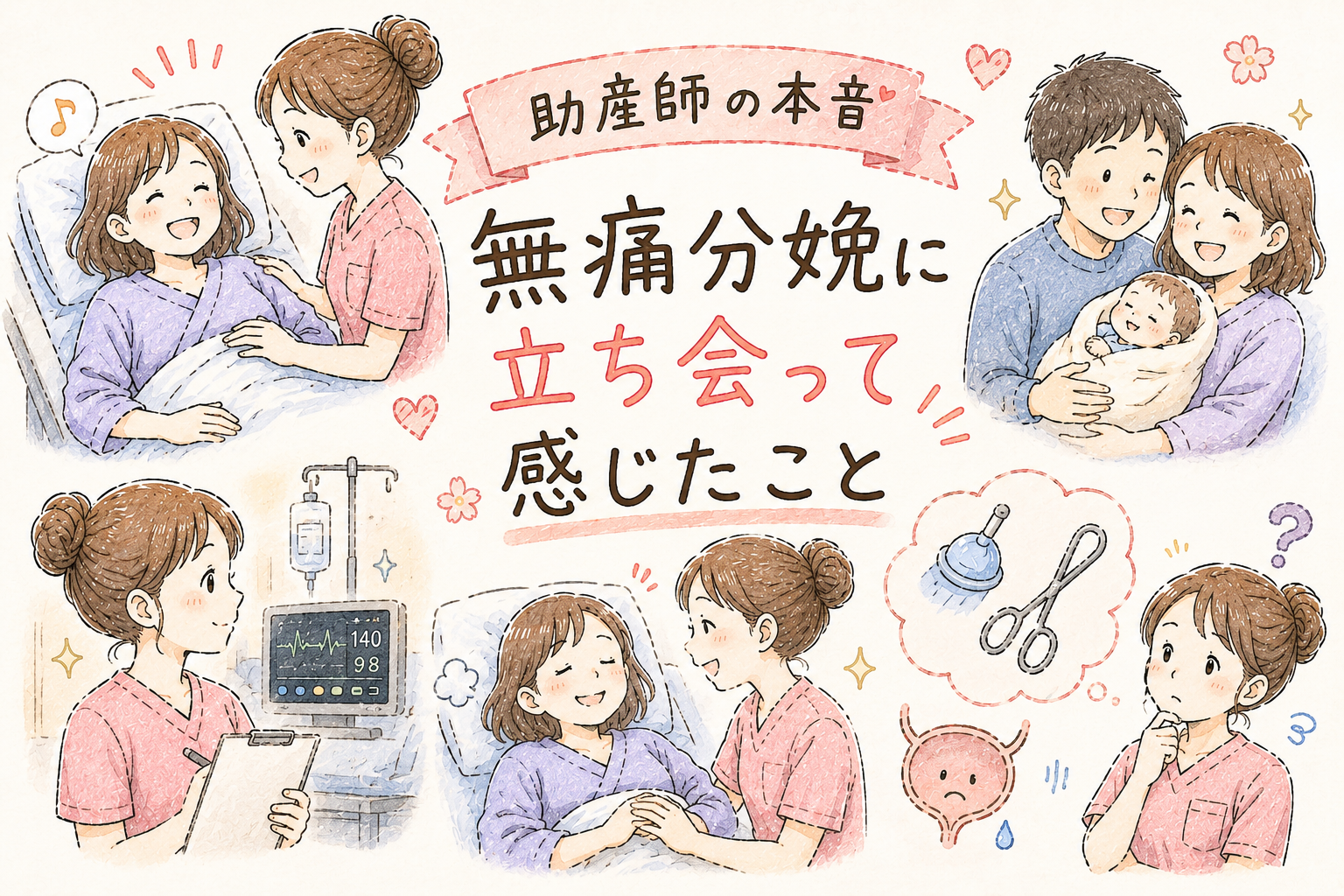 無痛分娩に立ち会って感じたこと【助産師の本音】