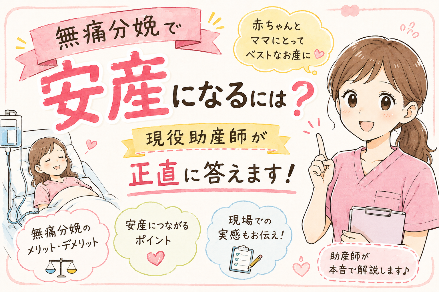 無痛分娩で安産になるには？現役助産師が正直に答えます